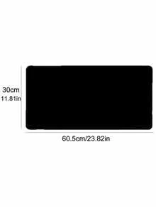 Foldable Microfiber PU Leather Black Nail Desk Mat, Suitable For Nail Salons And Home Use