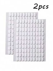 Double-sided tape for nail display stands