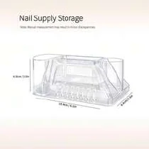 Clear 8-hole drill storage box